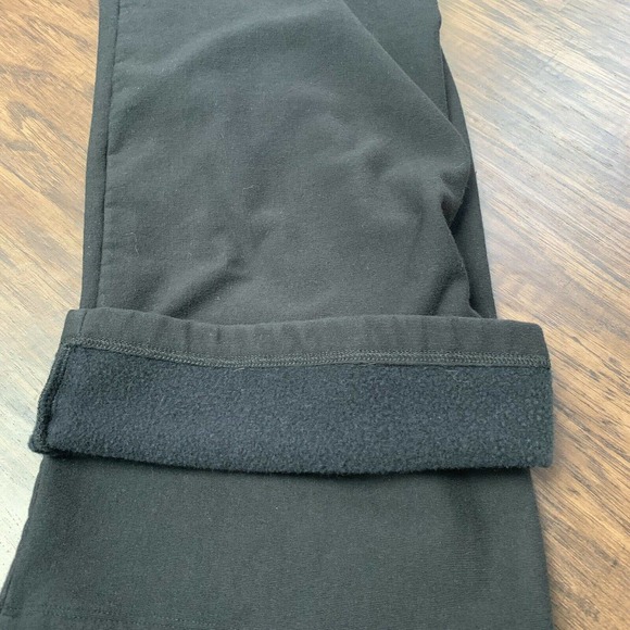 LL Bean Womens Size Medium Classic Black Fleece Back Casual Pants Inseam 27.5 - Picture 6 of 9